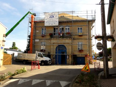 Spincourt (Meuse) mairie en renovation