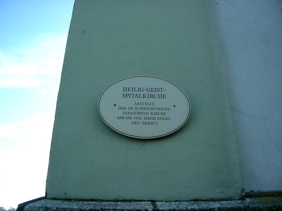Spitalkirche Eichstätt -Infotafel