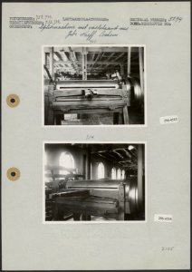Splitmachine met vaststaand mes bij de leerfabriek Gebr. Naeff te Lochem, Bestanddeelnr 256-4513
