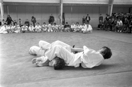 Sport in de Oude RAI, tijdens vakantie. Judo, Bestanddeelnr 921-7987