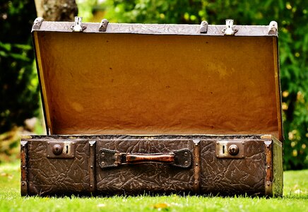 Old suitcase junk generations photo