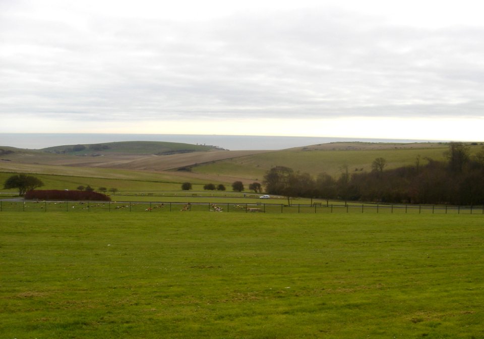 Southward view from Warren Road, Woodingdean (March 2009)