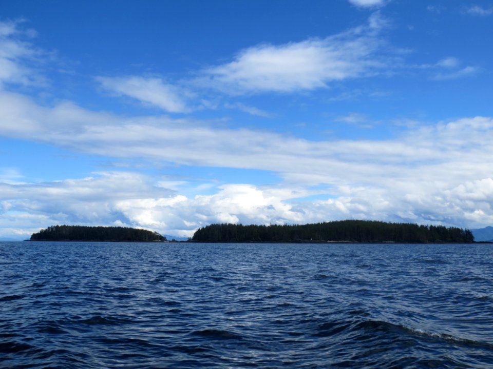 Southwestward sides of the Rachael Islands in Chatham Sound
