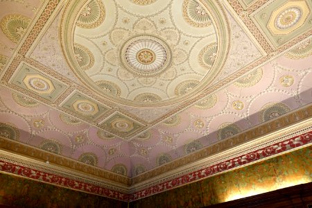 Spanish Library ceiling - Harewood House - West Yorkshire, England - DSC01833 photo