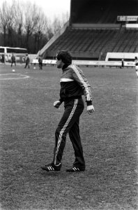 Sparta tegen PEC Zwolle . Rinus Israel tijdens warming-up, Bestanddeelnr 932-0395