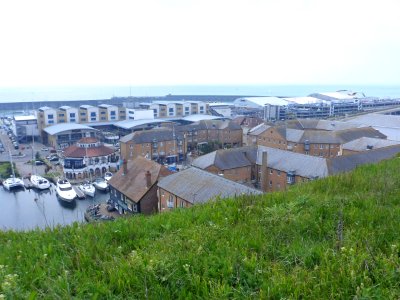 Southwestward view across Brighton Marina (May 2013)