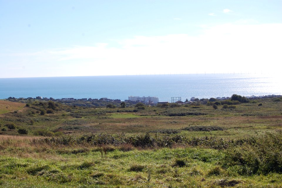 Southward view from Brighton Racecourse (September 2018)