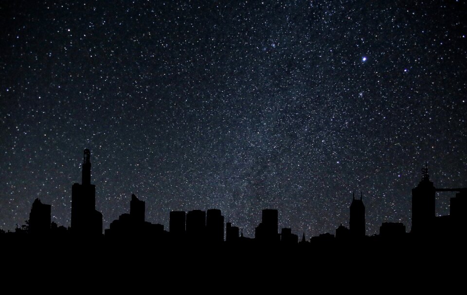 Stars sky skyline