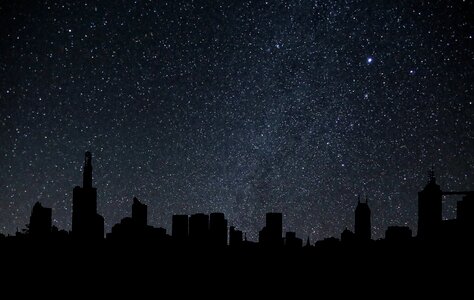 Stars sky skyline photo
