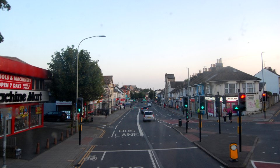 Southward view along Lewes Road, Brighton (June 2019) (1)