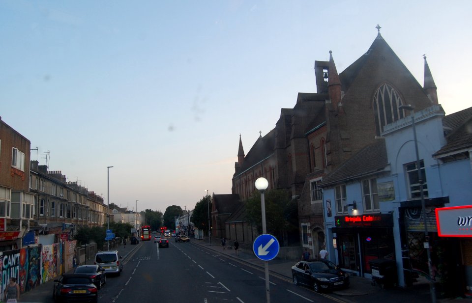 Southward view along Lewes Road, Brighton (June 2019) (2)