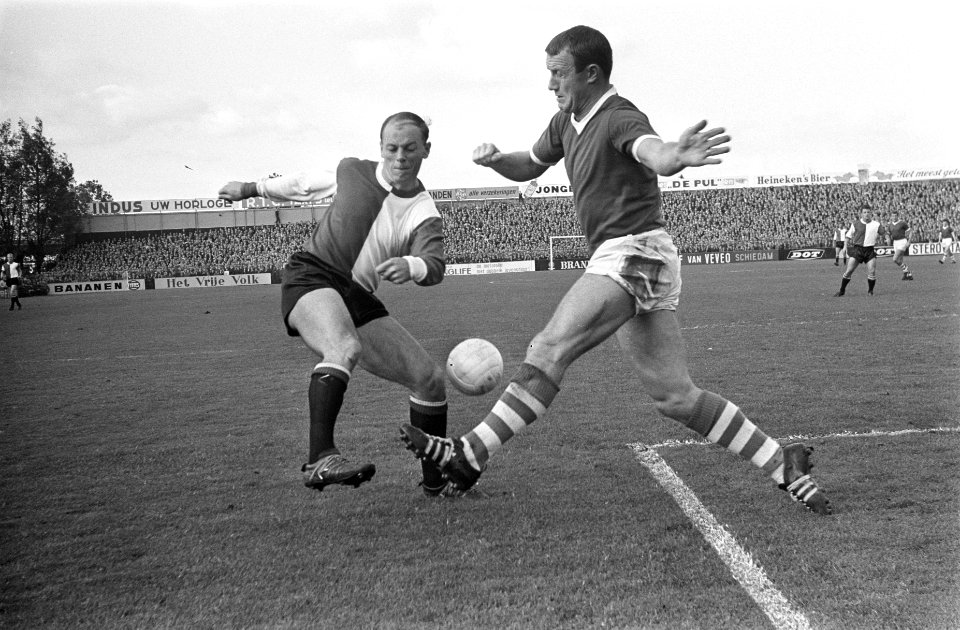 Sparta tegen Feyenoord 0-3, Gerard 'Pummie' Bergholtz in actie, Bestanddeelnr 917-0197