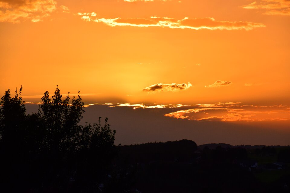 Sky afterglow abendstimmung