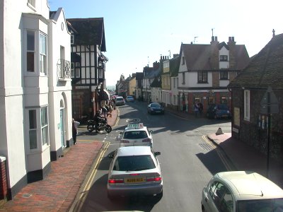 Southward view along High Street, Rottingdean (March 2007)