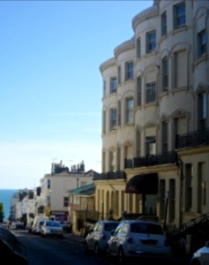 Southward view along Norfolk Terrace, Montpelier, Brighton (August 2017)