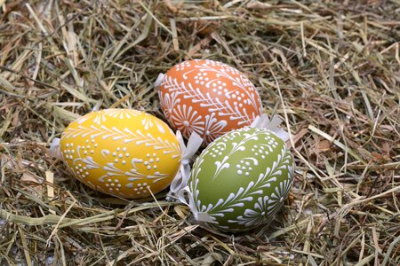 Easter happy easter colorful eggs photo