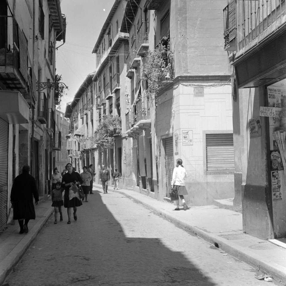 Spanje, Granada, straatbeeld, Bestanddeelnr 918-0076