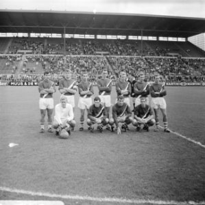 Sparta - PSV 0-0, elftal Sparta, Laseroms, Eijkenbroek, Buitendijk, Bosma, Bentz, Bestanddeelnr 919-4764