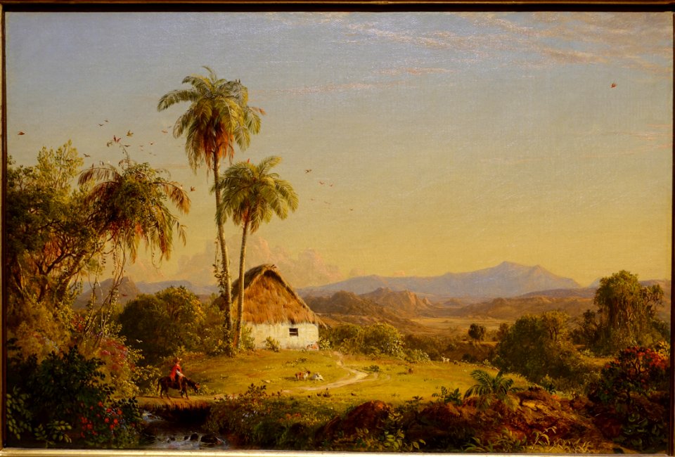 South American Landscape, by Frederic Edwin Church, 1856, oil on canvas - Currier Museum of Art - Manchester, NH - DSC07493