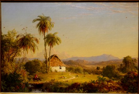 South American Landscape, by Frederic Edwin Church, 1856, oil on canvas - Currier Museum of Art - Manchester, NH - DSC07493