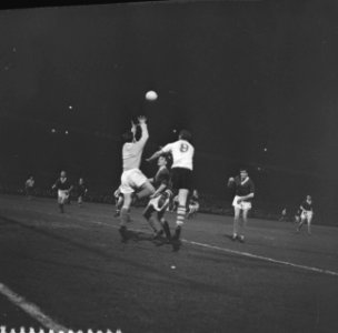 Sparta tegen Glasgow Rangers voor de Europa Cup 1 (2-3) Spelmoment voor het doe, Bestanddeelnr 911-0852