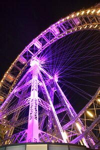 Ferris wheel prater purple photo