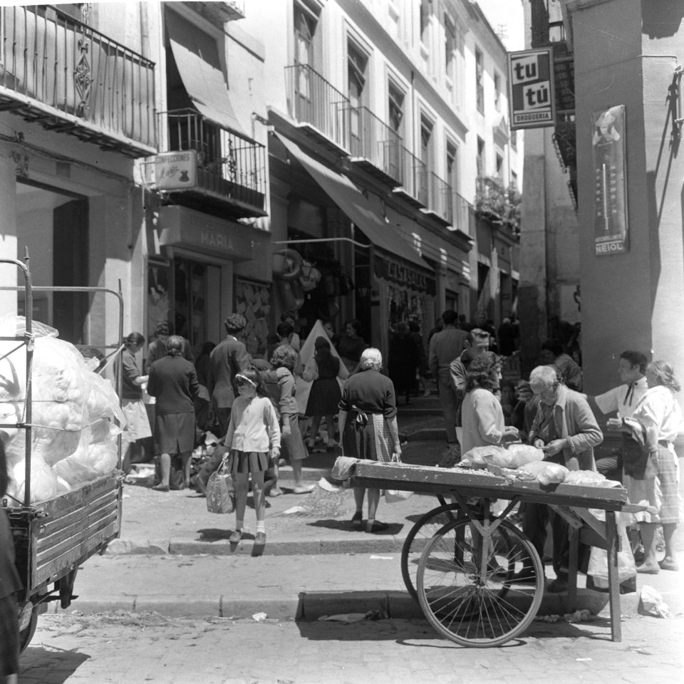 Spanje, Granada, straatbeeld, Bestanddeelnr 918-0077