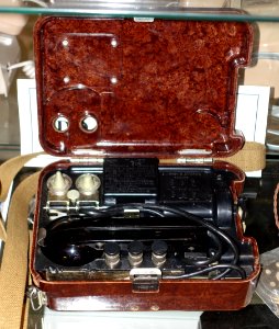 Soviet TA 57 field telephone - Telephone Museum - Waltham, Massachusetts -DSC08179