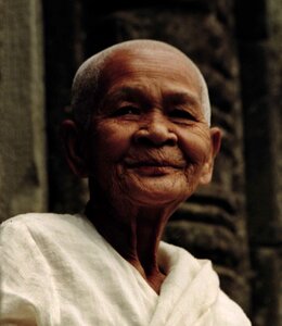 Serenity wisdom bayon temple photo