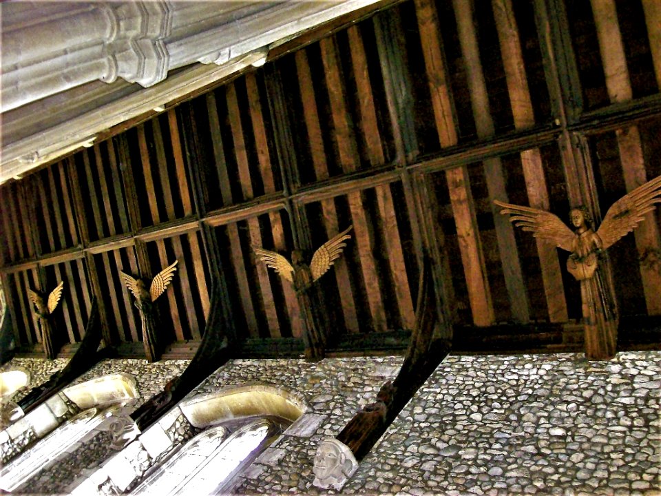 South aisle roof, St Mary, Buckden
