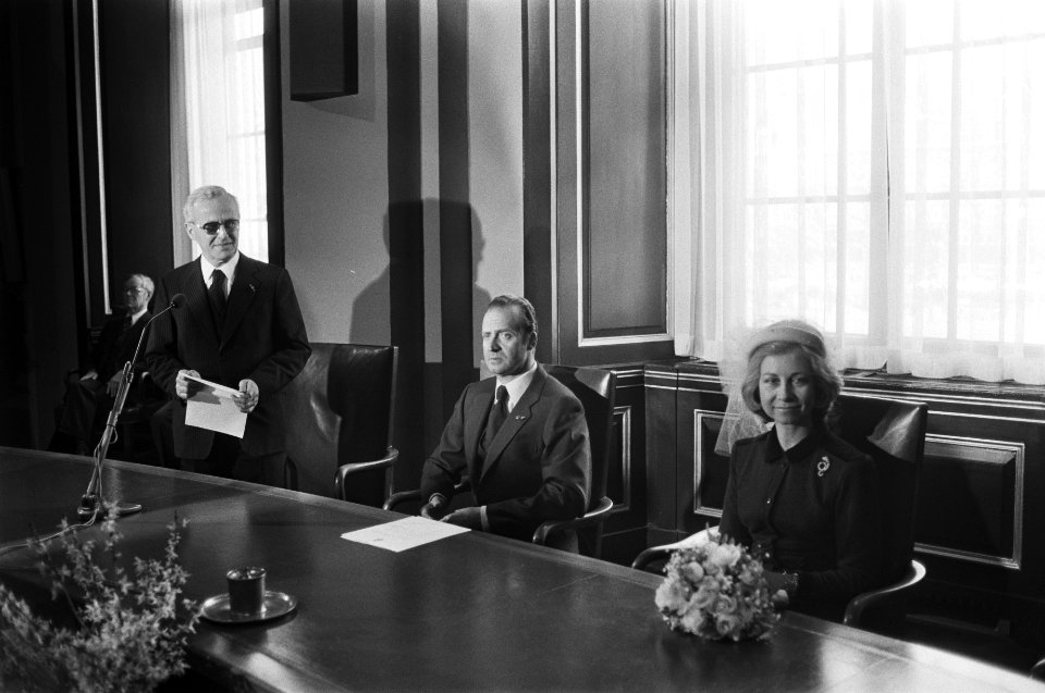 Spaans Staatsbezoek bezoek Eerste Kamer , toespraak voorzitter Thurlings, Bestanddeelnr 930-7331