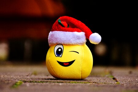 Laugh wink santa hat