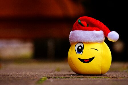 Laugh wink santa hat