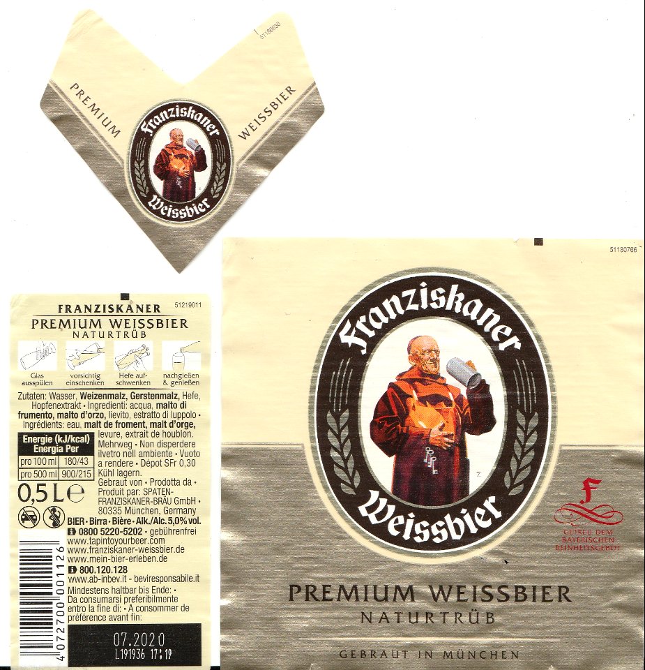Spaten-Franziskaner-Bräu - Franziskaner Premium Weissbier