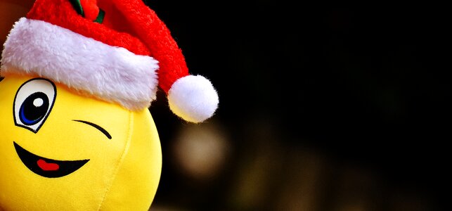 Laugh wink santa hat