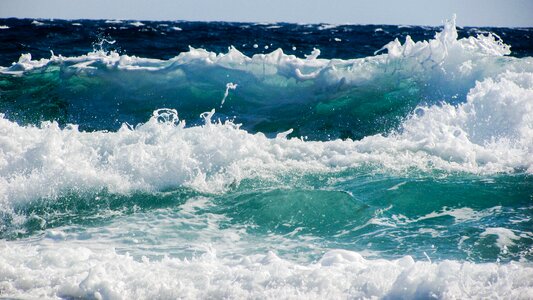 Beach nature spray photo