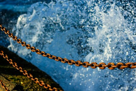 Marine blue wave