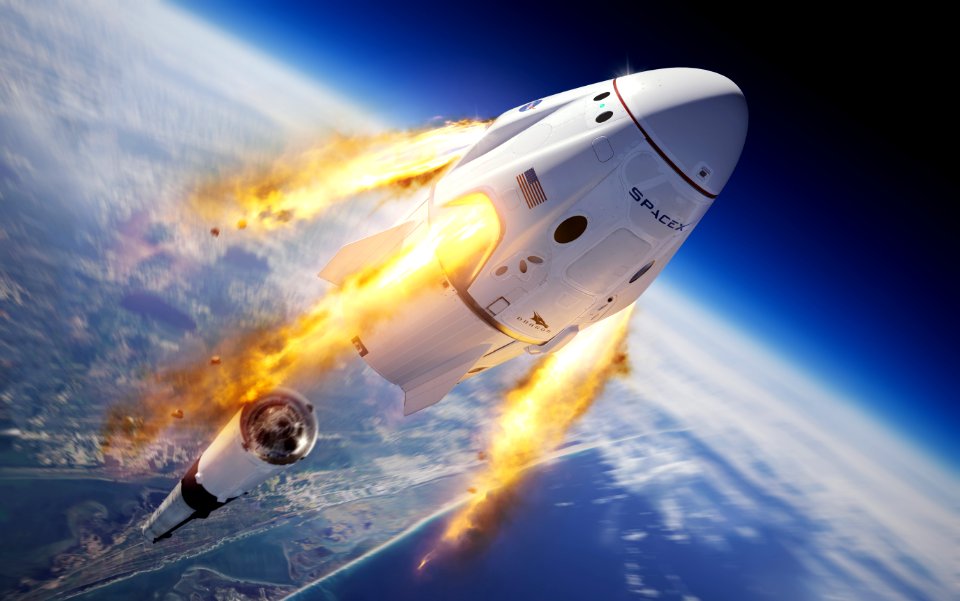 SpaceX In-flight Abort Illustration