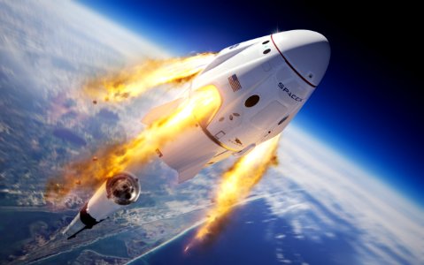 SpaceX In-flight Abort Illustration