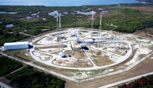 Space Launch Complex 40 at Cape Canaveral (aerial) photo