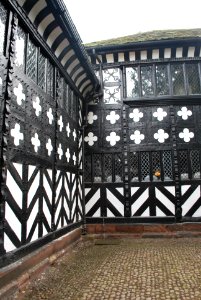 Speke Hall Corner in the courtyard