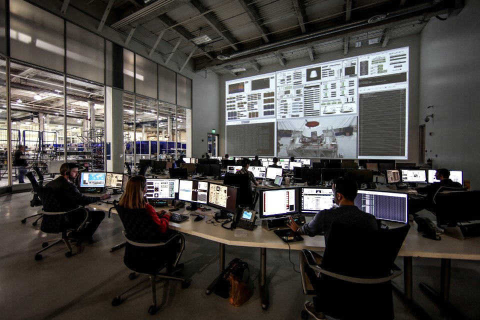 SpaceX Mission Control in Hawthorne, CA