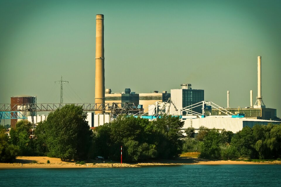 Industry building nature and environment