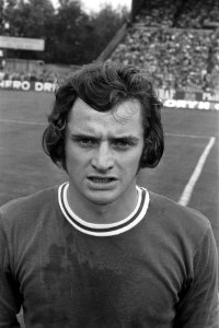 Sparta tegen Ajax 1-1, nr 10 Kowalik (Sparta) kop, nr 11 Kristensen (Sparta) k, Bestanddeelnr 924-8713