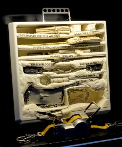 Spacewalking tools from the Space Shuttle - Kennedy Space Center - Cape Canaveral, Florida - DSC02441