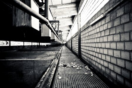 Abandoned industrial building lapsed