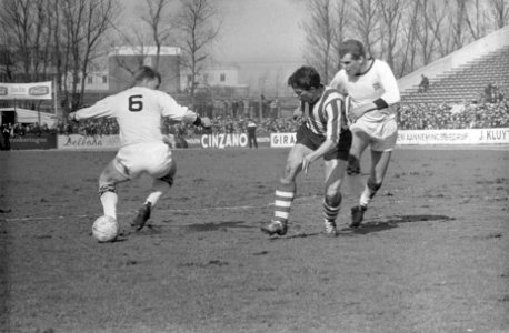 Sparta tegen Enschede, Hoomans, Van Miert en Bosveld, Bestanddeelnr 916-1501
