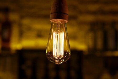 Lamp light bulb mood photo