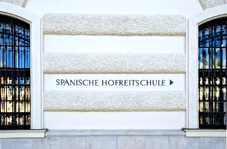 Spanische Hofreitschule Vienna entrance Hofburg photo