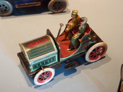 Speelgoedmuseum Deventer, clockwork wind-up tin toy, Hessmobil